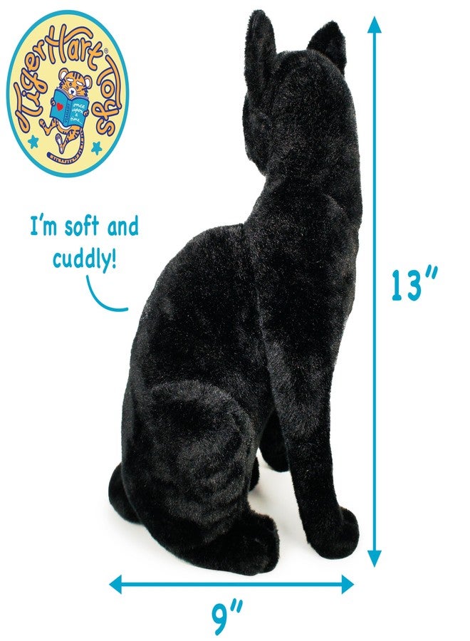 TigerHart Boone The Black Cat - 13 Inch Stuffed Animal Plush - Image 3